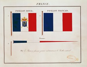 Flagge von Louis-Philippe I., aus Pavillons des Puissances Maritimes