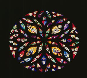 Flamboyant-Rosettenfenster