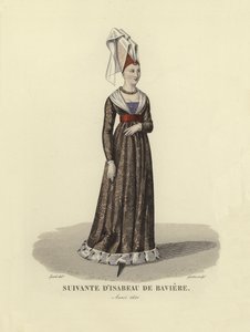 Anhänger von Isabeau von Bayern von French School