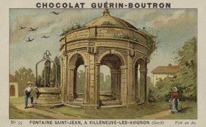 Johannesbrunnen in Villeneuve-les-Avignon, Gard von French School