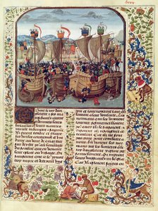 Schlacht von Ecluse, 24. Juni 1340, aus Froissarts Chronik von French School