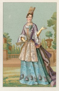 Frankreich XVII. Jahrhundert Kostüm von French School
