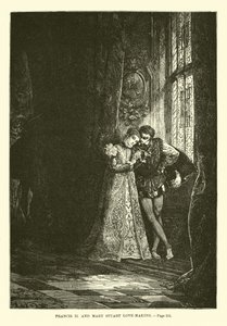 Franz II. und Maria Stuart beim Liebesspiel von French School