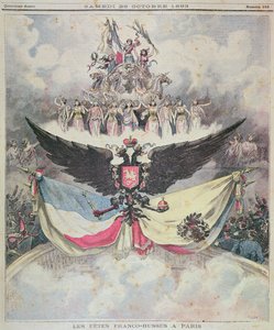 Französisch-russische Feierlichkeiten an der Oper in Paris zu Ehren der französisch-russischen Doppellianz, Titelblatt von Le Petit Journal, 28. Oktober 1893