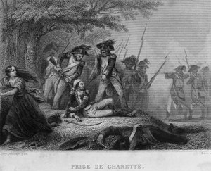 Francois-Athanase de Charette de la Contrie (Francois Athanase: 1763-1796) - in „Revolution francaise“ von Thiers von French School