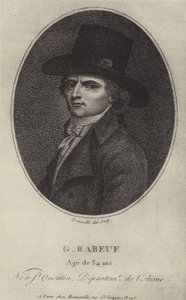 Francois-Noel Babeuf, französischer revolutionärer politischer Agitator und Journalist von French School