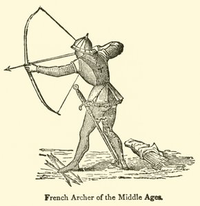 Französischer Bogenschütze des Mittelalters von French School
