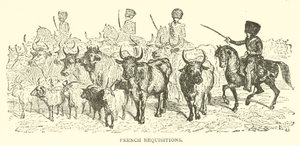 Französische Requisitionen (Gravur) von French School
