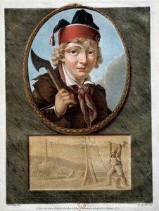 Französische Revolution: Porträt des jungen Joseph Agricol Viala (1780-1793) von French School
