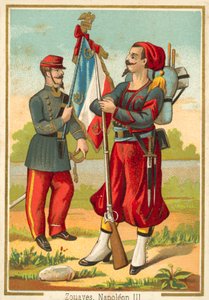Französische Zuaven zur Zeit Napoleons III. von French School