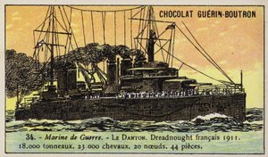 Französisches Schlachtschiff Danton von French School