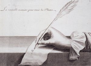Französische Kalligraphie: „L