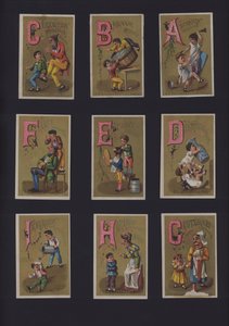 Französisches Comic-Alphabet von French School