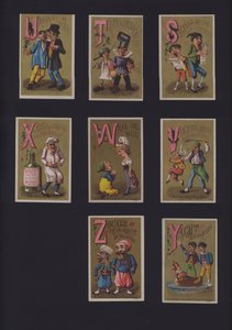 Französisches Comic-Alphabet von French School