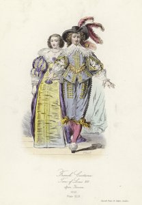 Französisches Kostüm der Zeit von Ludwig XIII. von French School