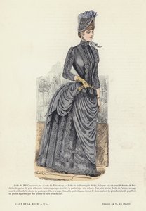 Französische Modeplatte von French School