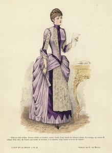 Französische Modeplatte von French School