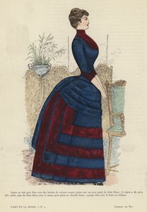 Französische Modeplatte, 1885-86