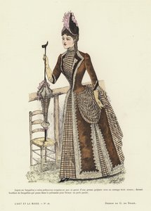 Französische Modeplatte, 1885-86 von French School