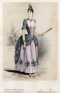 Französische Modeplatte, späte 19. Jahrhundert von French School