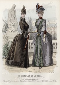 Französische Modeplatte, späte 19. Jahrhundert von French School