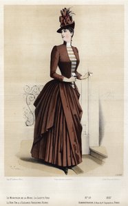 Französische Modeplatte, späte 19. Jahrhundert von French School