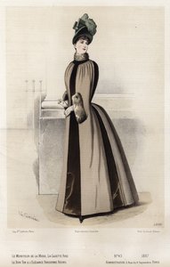 Französische Modeplatte, späte 19. Jahrhundert von French School