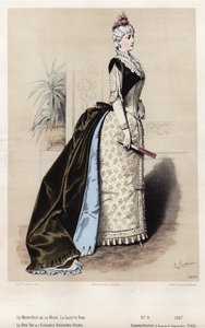 Französische Modeplatte, späte 19. Jahrhundert von French School