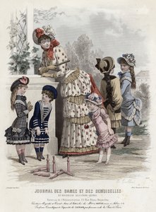 Französische Modeplatte, späte 19. Jahrhundert von French School