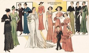 Französische Damenmode von French School
