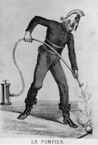 Französischer Feuerwehrmann um 1866 von French School