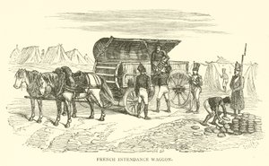 Französischer Intendantenwagen (Gravur) von French School