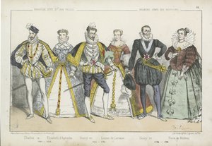 Französische Könige und Königinnen des 16. und 17. Jahrhunderts von French School