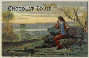 Französischer Landschaftsmaler Claude Gellée, bekannt als Le Lorrain, in Ekstase vor der Natur von French School