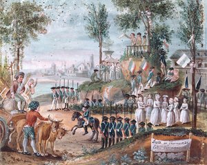 Französisches provinzielles Fest des höchsten Wesens, 1794 von French School