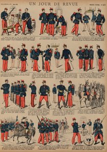 Französische Soldaten am Tag einer Überprüfung von French School