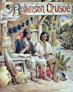 Vorderseite von Robinson Crusoe von French School