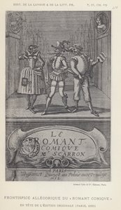 Frontispice Allegorique Du Romant Comique von French School
