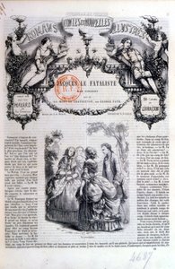 Frontispiz einer Sammlung von Romanen und Geschichten mit Jacques le Fataliste von Diderot, veröffentlicht in Paris 1849 von French School