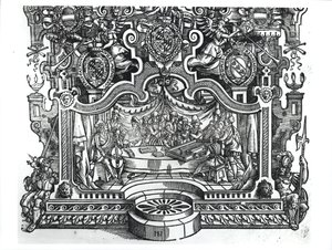 Frontispiz der Messen von Roland de Lassus (1532-94), 1589 von French School