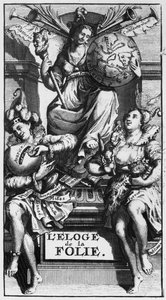 Frontispiz zu Lob der Torheit von Desiderius Erasmus