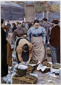 Obsthändler Rue Rambuteau (Halles)