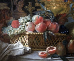 Fruchtvase und Korb (Detail). c.1770 von French School