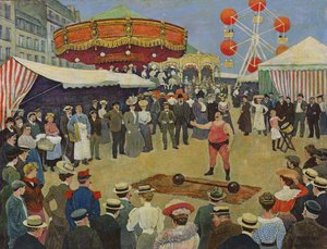Jahrmarkt auf den Pariser Boulevards