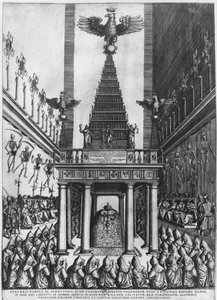Beerdigung von Sigismund II. August, König von Polen und Großherzog von Litauen in Rom, 1572 von French School