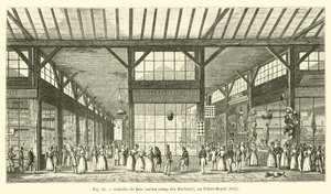 Holzgalerien, ehemaliges Lager der Tataren, im Palais-Royal, 1825 von French School