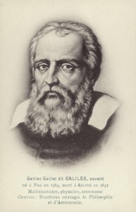 Galileo Galilei, italienischer Physiker, Mathematiker und Astronom von French School