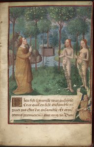 Garten Eden, Add MS 26667, f.1r, Chronique Universelle