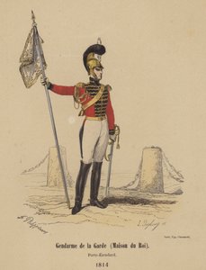 Gendarm der Garde (Maison du Roi), Fahnenträger von French School