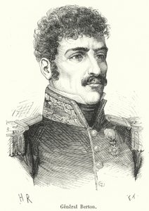 General Berton (Gravur) von French School